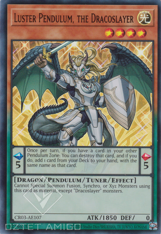 [遊戲王亞英版] 龍劍士榮光擺動P / 竜剣士ラスターP / Luster Pendulum, the Dracoslayer-Trading Card Game-TCG-Oztet Amigo