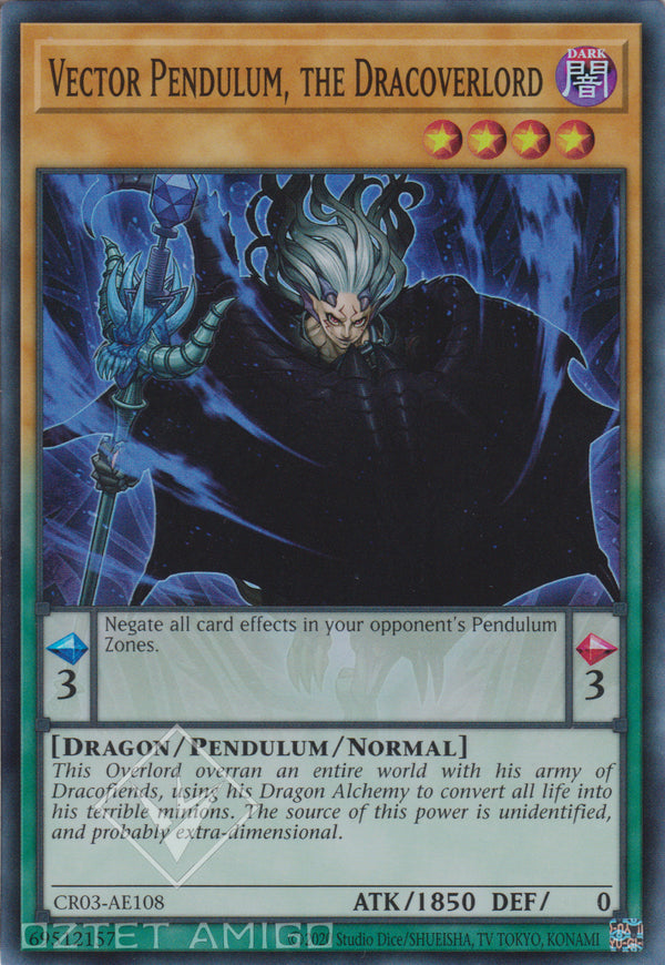 [遊戲王亞英版] 龍魔王 引導者P / 竜魔王ベクターP / Vector Pendulum, the Dracoverlord-Trading Card Game-TCG-Oztet Amigo