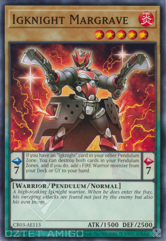 [遊戲王亞英版] 點火騎士 鎮暴 / イグナイト・ライオット / Igknight Margrave-Trading Card Game-TCG-Oztet Amigo