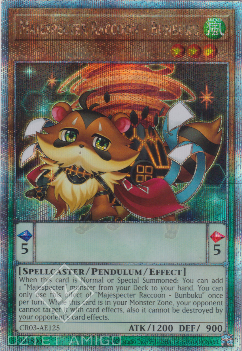 [遊戲王亞英版] 威風妖怪・狸 / マジェスペクター・ラクーン / Majespecter Raccoon - Bunbuku-Trading Card Game-TCG-Oztet Amigo