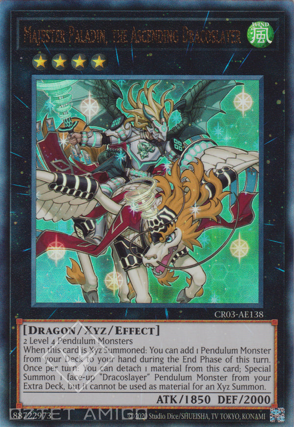 [遊戲王亞英版] 昇龍劍士威風聖騎P / 昇竜剣士マジェスターP / Majester Paladin, the Ascending Dracoslayer-Trading Card Game-TCG-Oztet Amigo