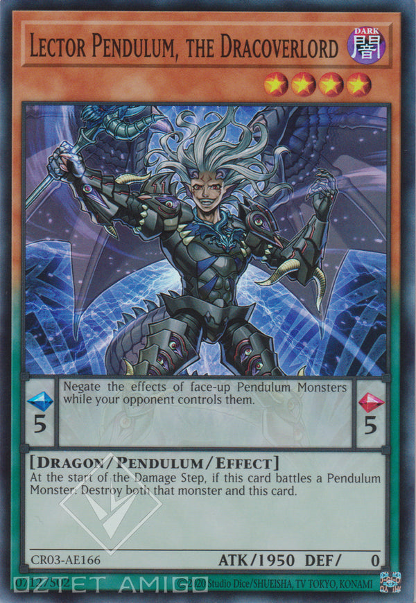 [遊戲王亞英版] 龍魔王 教長P / 竜魔王レクターP / Lector Pendulum, the Dracoverlord-Trading Card Game-TCG-Oztet Amigo