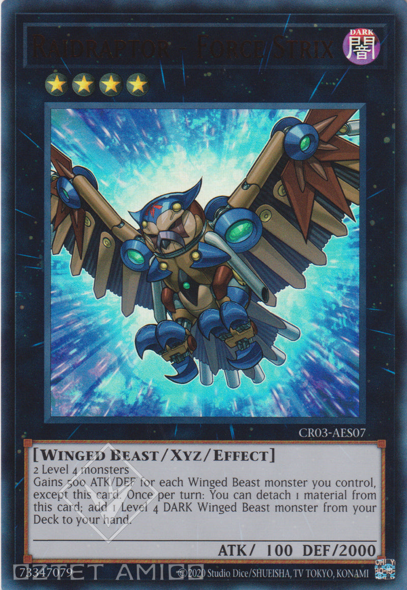 [遊戲王亞英版] RR-武力林鴞 / RR-フォース·ストリクス / Raidraptor - Force Strix-Trading Card Game-TCG-Oztet Amigo