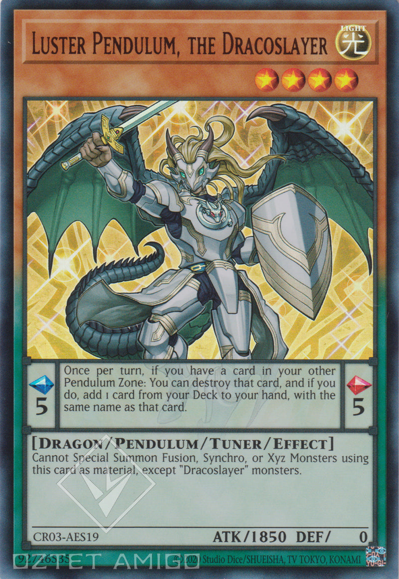 [遊戲王亞英版] 龍劍士榮光擺動P / 竜剣士ラスターP / Luster Pendulum, the Dracoslayer-Trading Card Game-TCG-Oztet Amigo