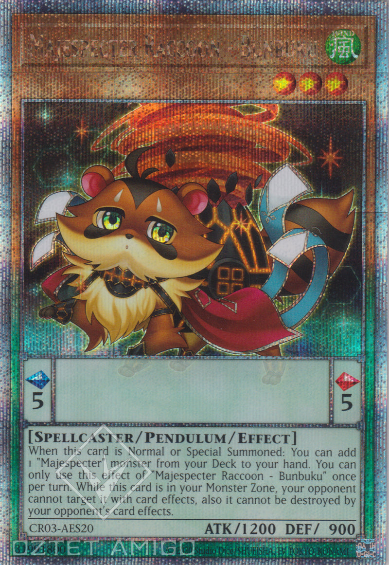 [遊戲王亞英版] 威風妖怪・狸 / マジェスペクター・ラクーン / Majespecter Raccoon - Bunbuku-Trading Card Game-TCG-Oztet Amigo