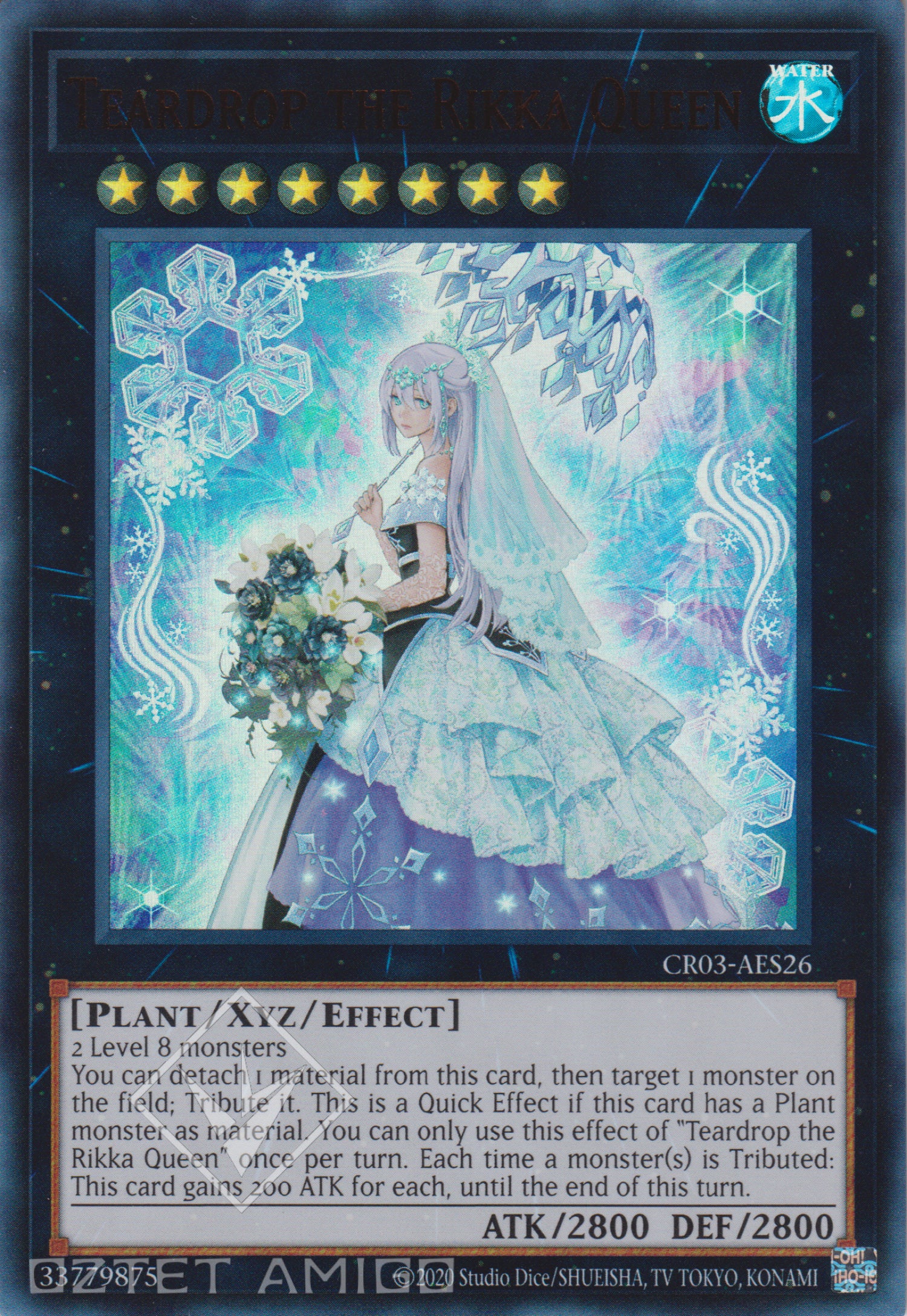 [遊戲王亞英版] 六花聖水滴捧花 / 六花聖ティアドロップ / Teardrop the Rikka Queen-Trading Card Game-TCG-Oztet Amigo