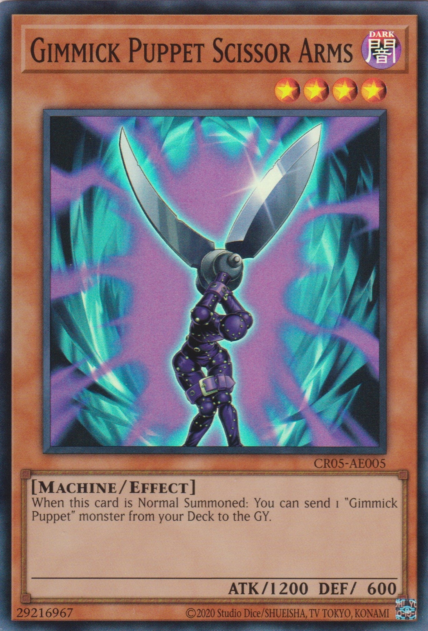 [遊戲王亞英版]  奇巧人偶 剪刀臂 / ギミック・パペット－シザー・アーム / GIMMICK PUPPET SCISSOR ARMS-Trading Card Game-TCG-Oztet Amigo