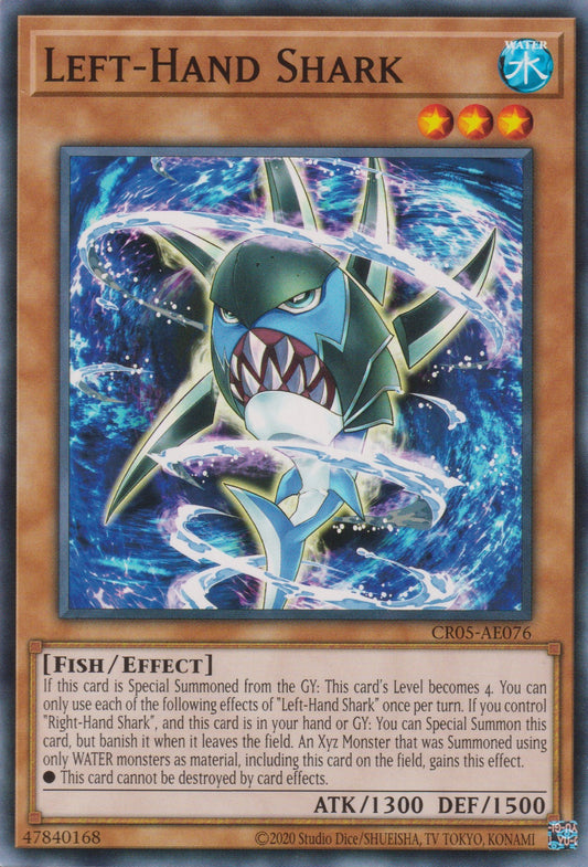[遊戲王亞英版] 左手鯊 / レフトハンド·シャーク / LEFT-HAND-Trading Card Game-TCG-Oztet Amigo