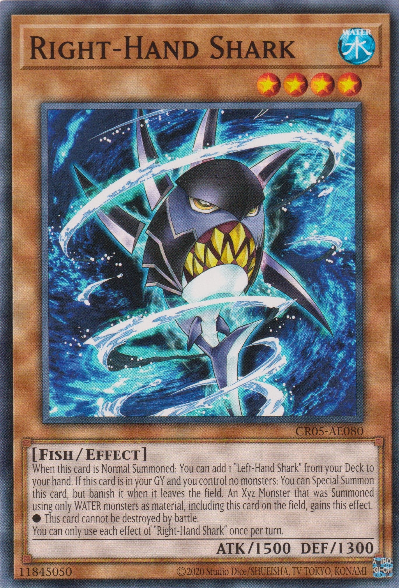 [遊戲王亞英版] 右手鯊 / ライトハンド·シャーク / RIGHT-HAND SHARK-Trading Card Game-TCG-Oztet Amigo