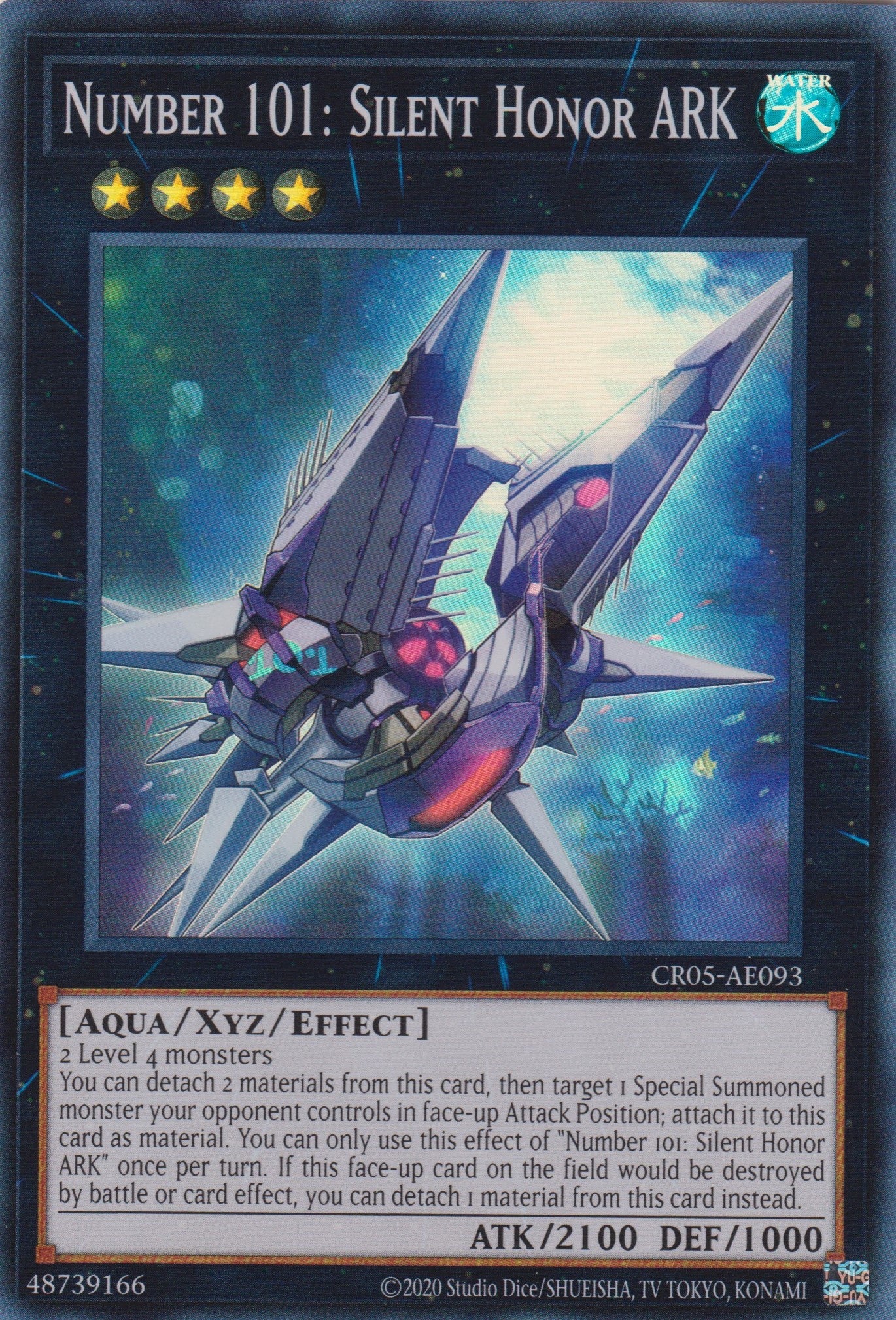 [遊戲王亞英版] NO.101 寂靜榮譽方舟騎士 / NO.101 S·H·ARK KNIGHT / NUMBER 101: SILENT HONOR ARK-Trading Card Game-TCG-Oztet Amigo