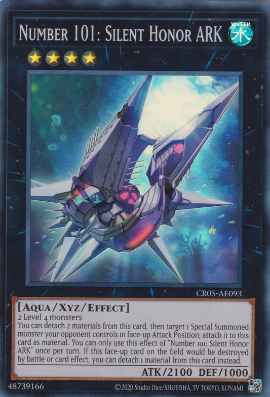 [遊戲王亞英版] NO.101 寂靜榮譽方舟騎士 / NO.101 S·H·ARK KNIGHT / NUMBER 101: SILENT HONOR ARK-Trading Card Game-TCG-Oztet Amigo