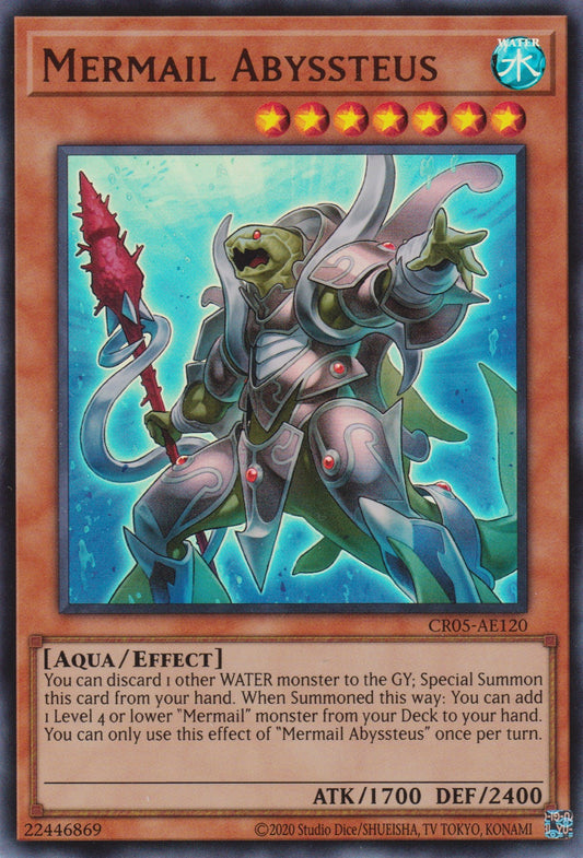 [遊戲王亞英版] 水精鱗 鄧氏深淵魚 / 水精鱗－ディニクアビス / Mermail Abyssteus-Trading Card Game-TCG-Oztet Amigo