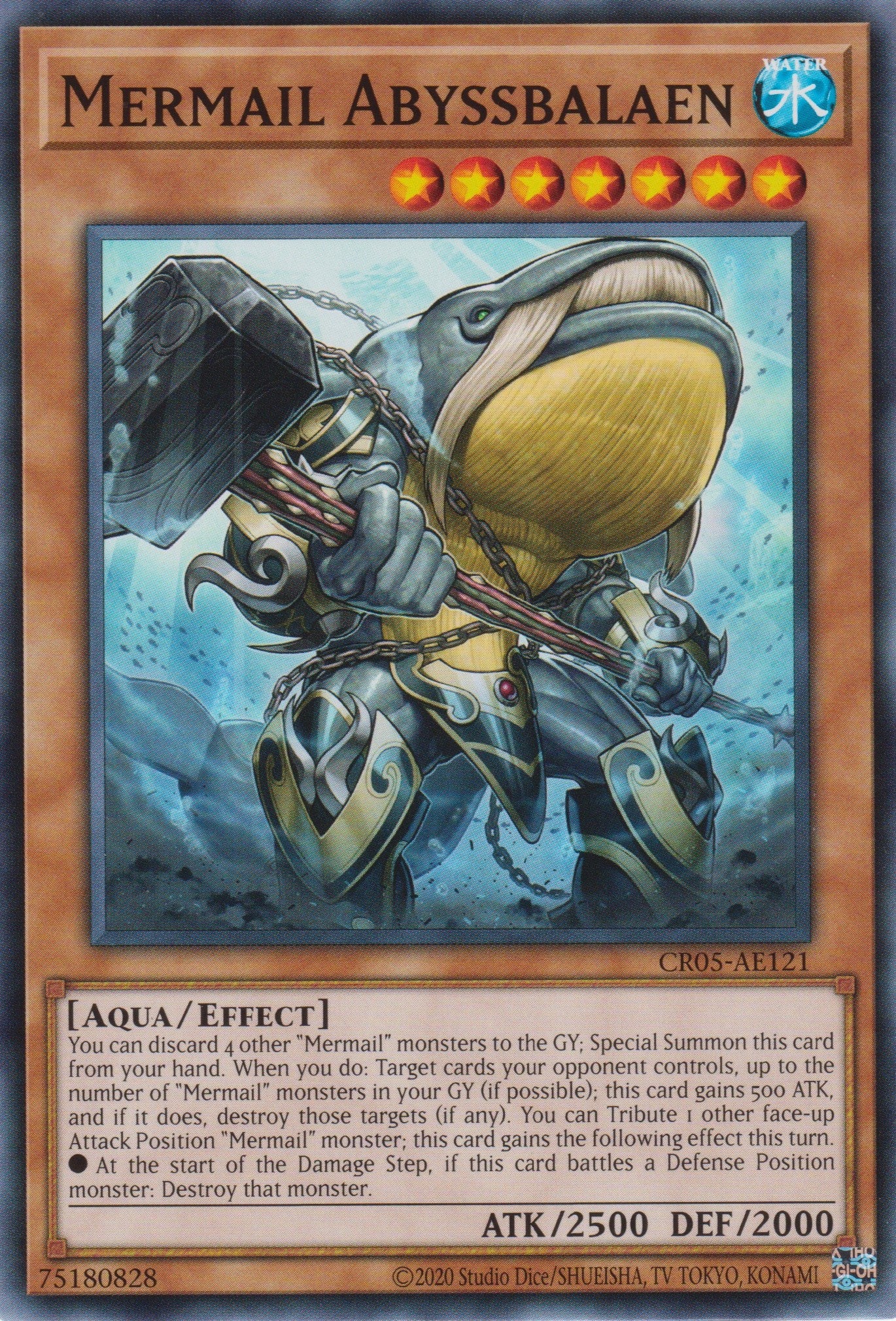 [遊戲王亞英版] 水精鱗 大藍深淵鯨 / 水精鱗－サルフアビス / Mermail Abyssbalaen-Trading Card Game-TCG-Oztet Amigo