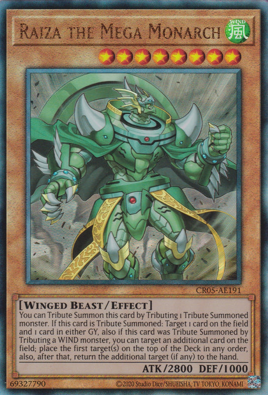 [遊戲王亞英版] 烈風帝萊札 / 烈風帝ライザー / Raiza the Mega Monarch-Trading Card Game-TCG-Oztet Amigo