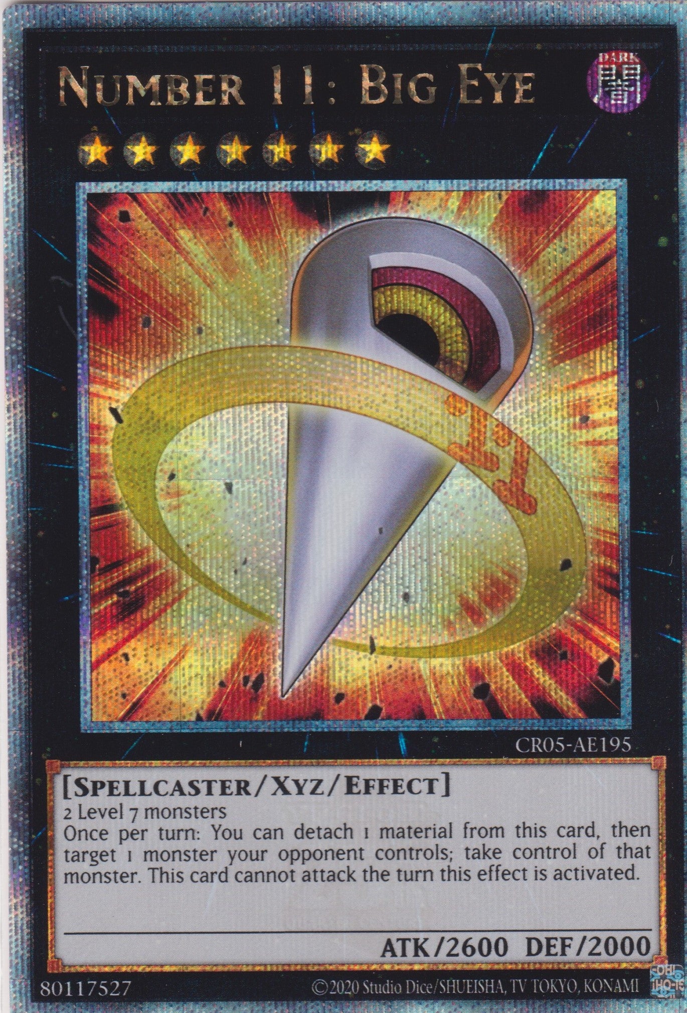 [遊戲王亞英版] No.11 大眼 / No.11 ビッグ·アイ / Number 11: Big Eye-Trading Card Game-TCG-Oztet Amigo