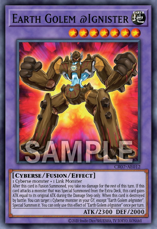 [遊戲王Y亞英版] 大地石魔@伊格尼斯星 / アースゴーレム@イグニスター / Earth Golem @Ignister