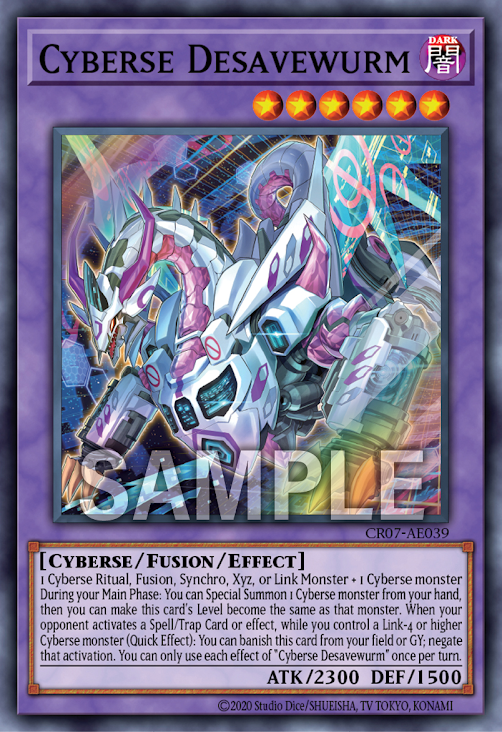 [遊戲王亞英版] 電子失能亞龍 / サイバース·ディセーブルム / Cyberse Disabwurm