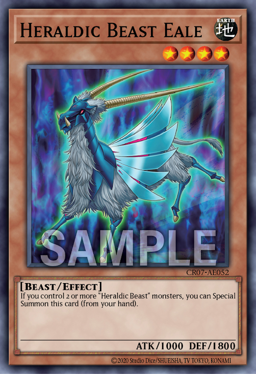 [遊戲王亞英版]紋章獸 野邇/紋章獣エアレー /Heraldic Beast Eale