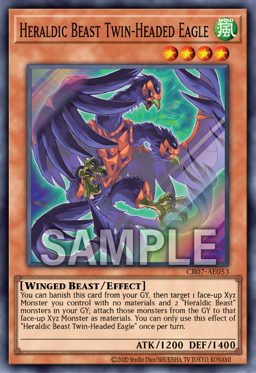 [遊戲王亞英版]紋章獸 雙頭鷹/紋章獣ツインヘッド・イーグル /Heraldic Beast Twin-Headed Eagle