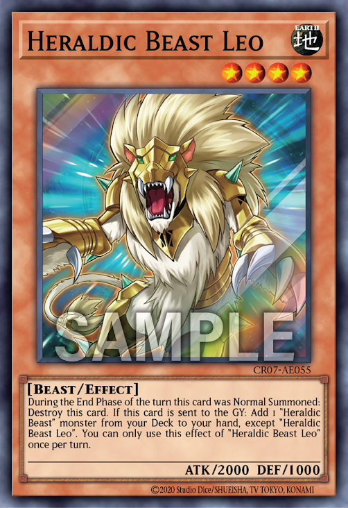 [遊戲王亞英版]紋章獸獅子/紋章獣レオ /Heraldic Beast Leo