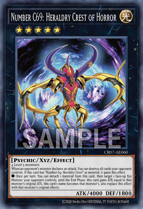 [遊戲王亞英版] CNo.69 紋章死神混沌徽 / CNo.69 紋章死神カオス·オブ·アームズ / Number C69: Heraldry Crest of Horror
