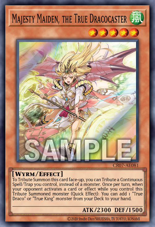 [遊戲王亞英版]真龍導士 威風凜 少女 /  真竜導士マジェスティM / Majesty Maiden, the True Dracocaster