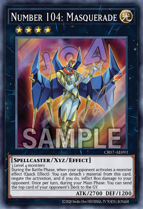 [遊戲王亞英版] CNo.104 假面魔踏士黑影 / CNo.104 仮面魔踏士アンブラル / Number C104: Umbral Horror Masquerade