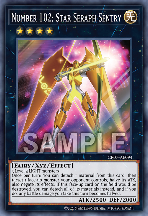 [遊戲王亞英版] No.102 光天使榮光之環 / No.102 光天使グローリアス·ヘイロー / Number 102: Star Seraph Sentry