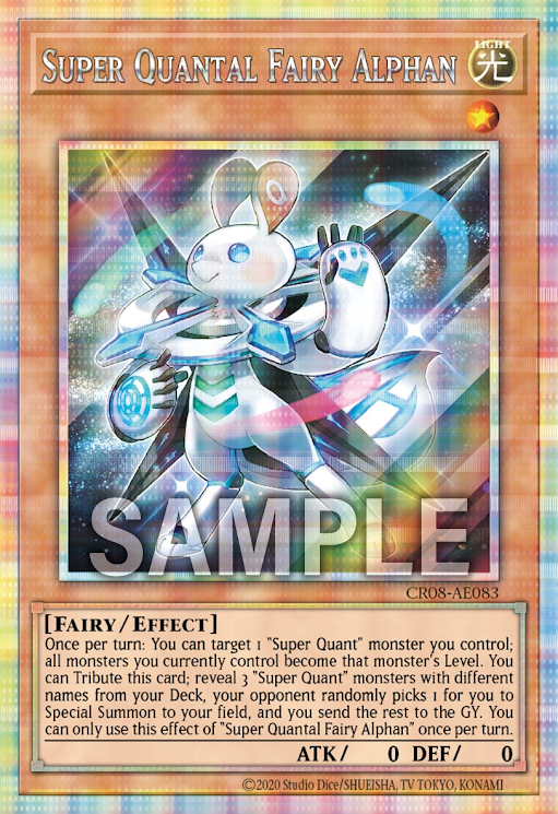[遊戲王亞英版]超量妖精 阿爾芳/超量妖精アルファン/Super Quantal Fairy Alphan