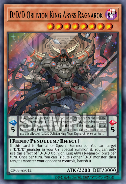 [遊戲王亞英] DDD壞薙王深淵末日 / DDD壊薙王アビス·ラグナロク / D/D/D Oblivion King Abyss Ragnarok