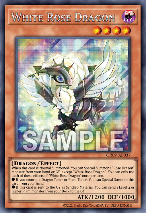 [遊戲王亞英] 白薔薇龍 / ホワイトローズ·ドラゴン / White Rose Dragon