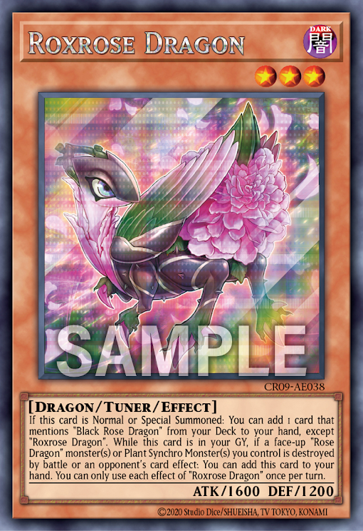 [遊戲王亞英] 繅薔薇龍 / ロクスローズ·ドラゴン / Roxrose Dragon