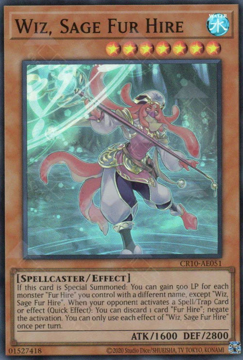 [遊戲王亞英] 空牙團的睿智 微茲 / 空牙団の叡智 ウィズ / Wiz, Sage Fur Hire