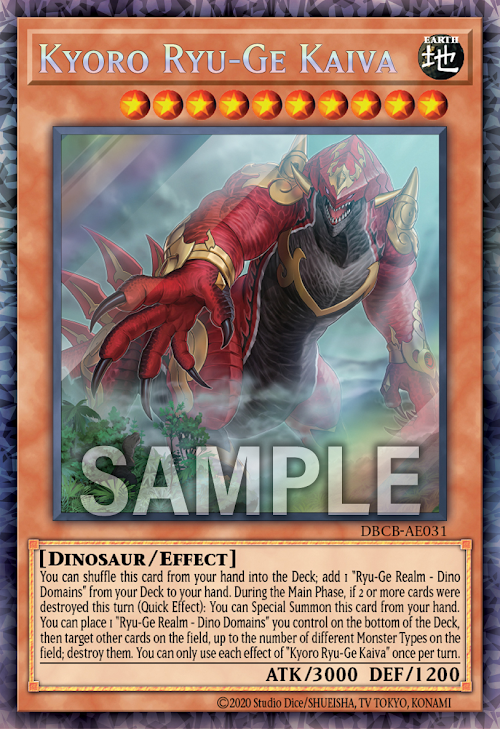 [遊戲王亞英版]恐巄龍華 㟴巴 / 恐巄竜華－㟴巴 / Kuaiba, Rugged Apodrakosis of Dinocrag-Trading Card Game-TCG-Oztet Amigo