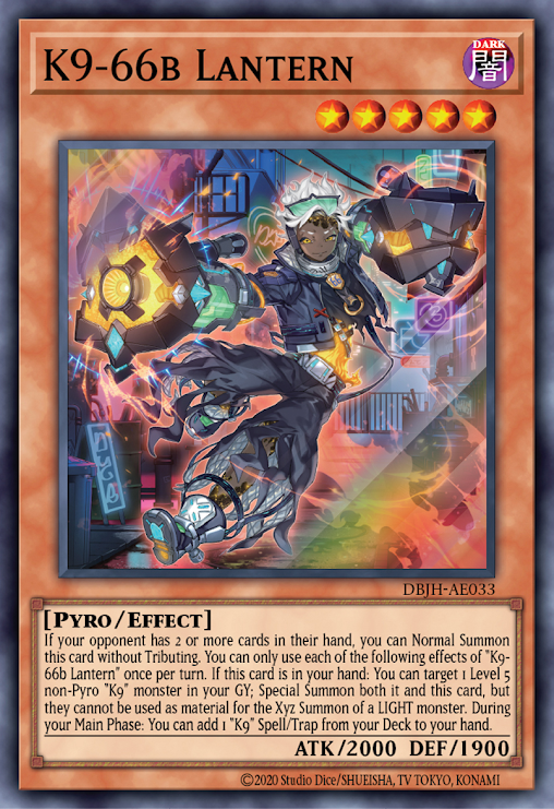 [遊戲王亞英版]K9-66b號 燈籠/K9-66b号 ランタン/K9 - 66b Lantern