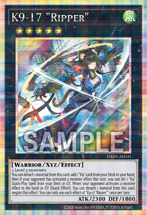 [遊戲王亞英版]K9-17號 "割裂者"/ K9-17号"Ripper"/K9 - 17 "Ripper"