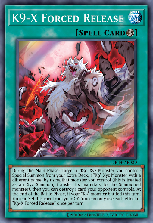 [遊戲王亞英版]K9-EX 強制解除/ K9-EX 強制解除/K9 - EX Forced Liberation