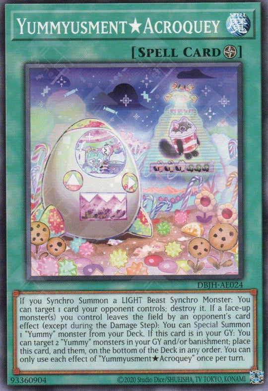 [遊戲王亞英版]美味獸★大可口 / ヤミーズメント★アクロッキー / Yummysment★Acrockie