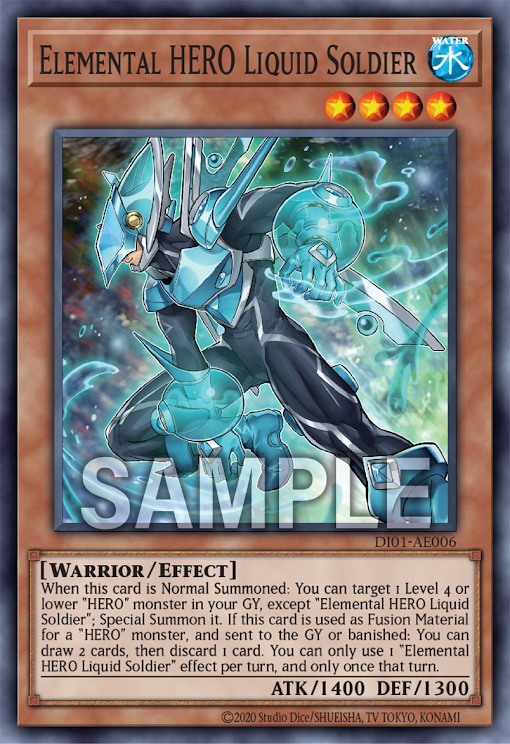 [遊戲王] E·HERO 液體人 / E·HERO リキッドマン / Elemental HERO Liquid Soldier-Trading Card Game-TCG-Oztet Amigo