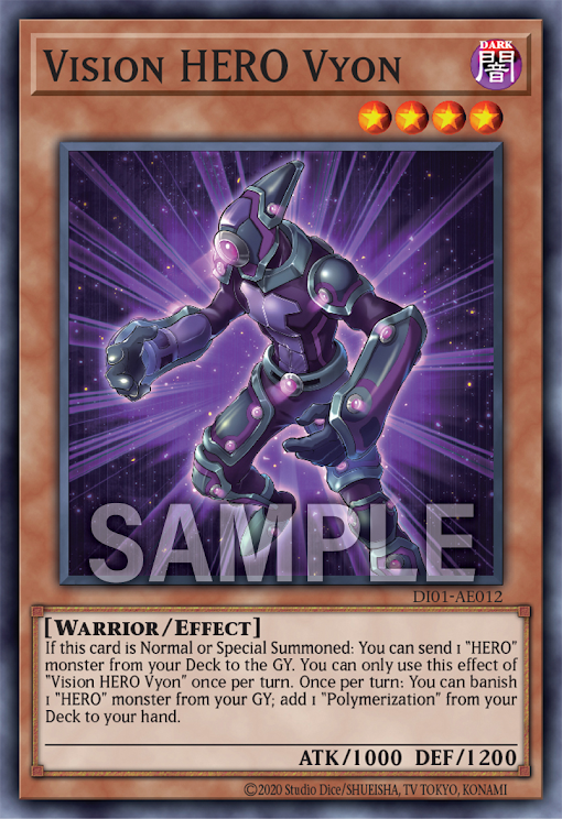 [遊戲王] V．HERO仿生人 / V・HERO ヴァイオン / Vision HERO Vyon-Trading Card Game-TCG-Oztet Amigo