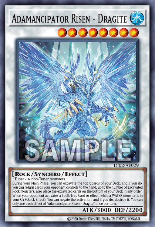 [遊戲王] 魔救的奇蹟ー龍石 / 魔救の奇跡-ドラガイト / Adamancipator Risen - Dragite-Trading Card Game-TCG-Oztet Amigo