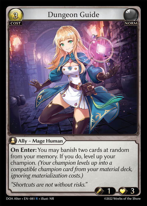 Grand Archive single card - DOA Alter - en-081 - Dungeon Guide(R)(Foil)