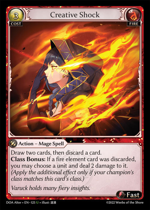 Grand Archive single card - DOA Alter - en-125 - Creative Shock(U)