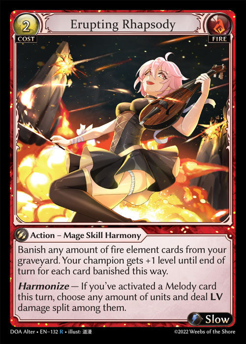 Grand Archive single card - DOA Alter - en-132 - Erupting Rhapsody(R)