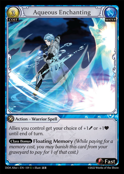 Grand Archive single card - DOA Alter - en-159 - Aqueous Enchanting(U)