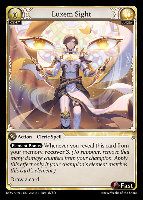 Grand Archive single card - DOA Alter - en-262 - Luxem Sight(U)