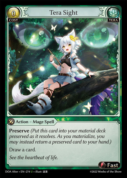 Grand Archive single card - DOA Alter - en-274 - Tera Sight(U)