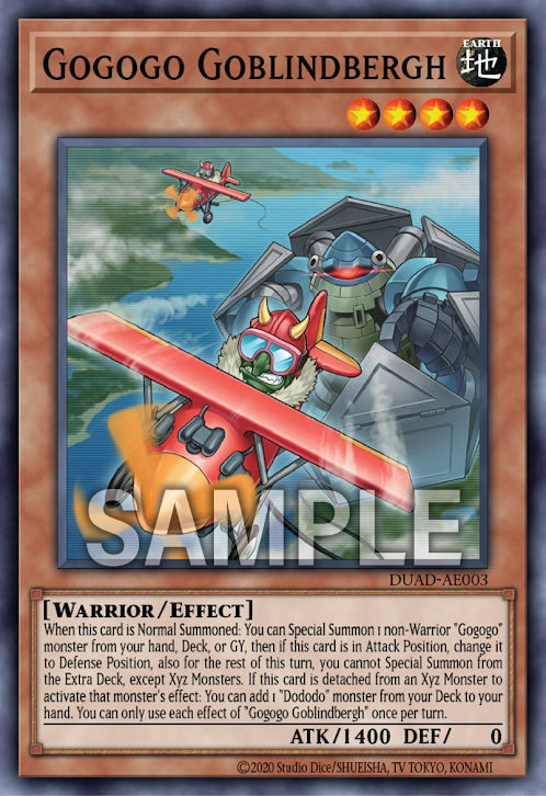 [遊戲王亞英版]隆隆隆隆哥布林飛行員/ゴゴゴゴブリンドバーグ/Gogogo Goblindbergh