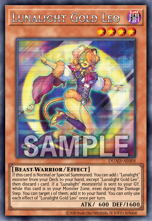 [遊戲王亞英版]月光金獅子/月光金獅子/Lunalight Gold Leo