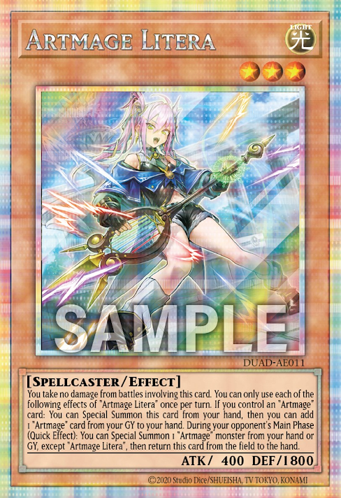 [遊戲王亞英版]神芸學徒 莉提拉/神芸学徒 リテラ/Artmegia Litera